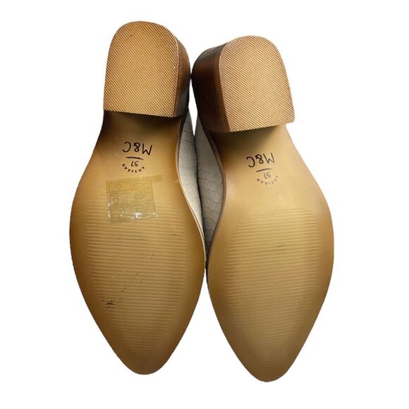 New! Musse And Cloud Women's Helen Textured Block Heel Mule Shoes Ice Size 6 NWT - Picture 9 of 16